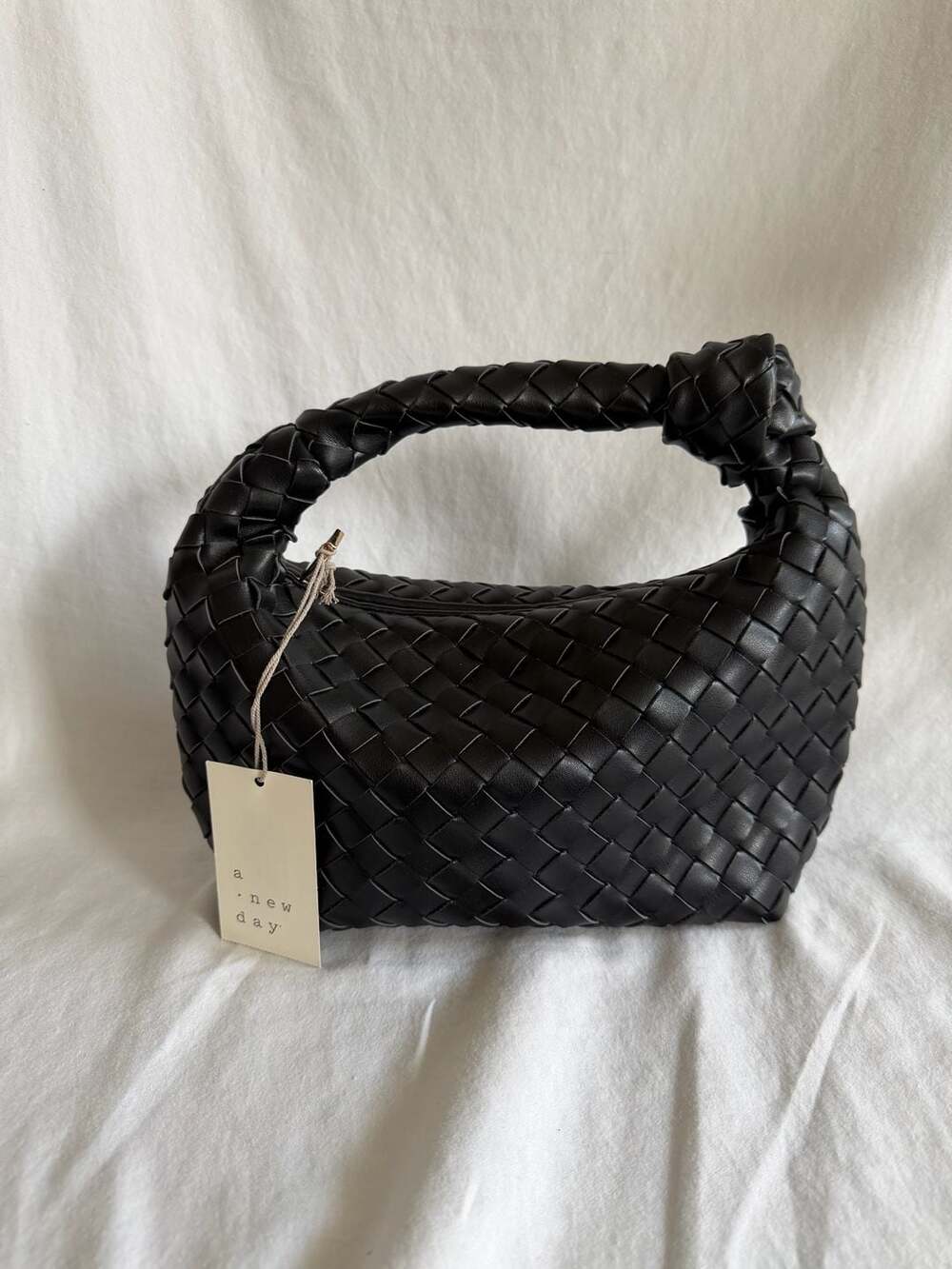 A New Day Black Woven Handbag - Picture 2 of 3